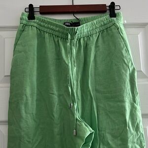 NWT Zara linen blend pants